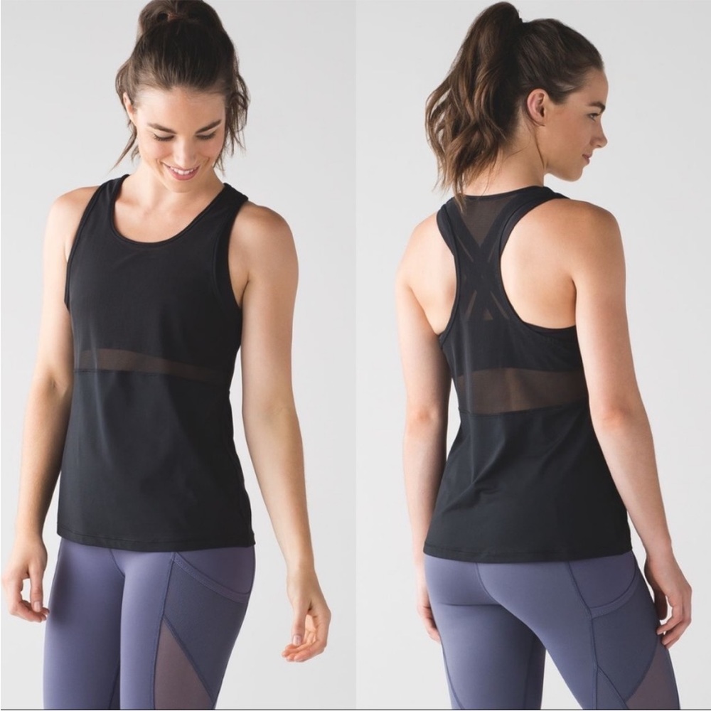 Lululemon Black Fast As Light 2-In-1 Tank